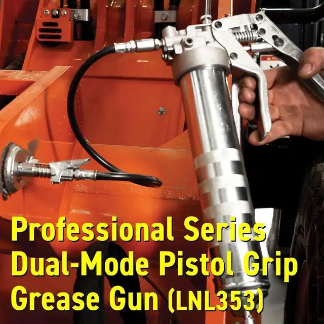 Alt view image 5 of 6 - Professional dual-mode pistol handle oil gun. Including oil couplings, high-quality 20-inch hoses and linear hose rotators