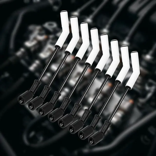 Alt view image 7 of 7 - 8-pack LS spark plug wires, 9070C ceramic spark plug wires, equipped with Extreme 9000 ceramic boots, compatible with LS terminals LS3, LS4, and LS7 LT engines