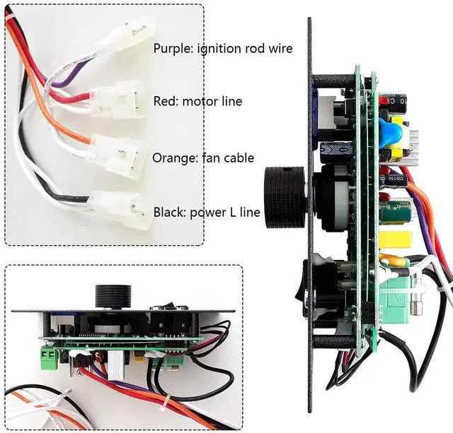 Alt view image 5 of 6 - Digital Pro Controller for Traeger Grill Control Panel Replacement, Complete with Meat Probe and Thermostat Board Sensor