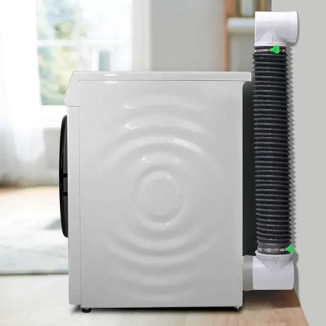 Alt view image 2 of 7 - Compact space dryer vent pipes, indoor dryer vent pipes, dryer vent hose kits, 90-degree dryer vent elbows, dryer vent connector kits, dryer vent pipes, dryer vent adapters, and vacuum hose accessorie