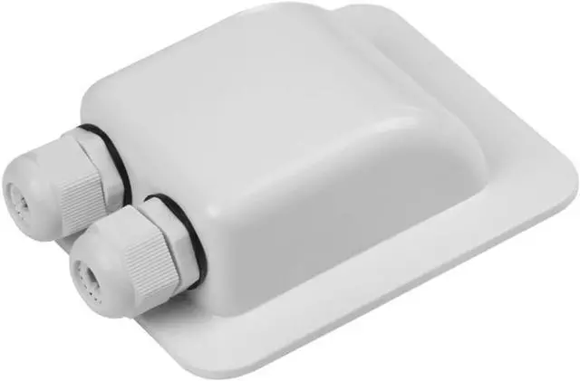 Main image of Waterproof ABS solar dual-input socket, compatible with all cable types ranging from 2 mm² to 6 mm², suitable for solar projects in RVs, campers, boats, and more