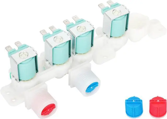 Main image of Upgrade Water Valve for Samsung Washing Machines: WA50R5200AW / US WA45H7000AW/A2, WA45M7050AW, WA422PRHDWR/AA, WA45H7000AW/AA, WA45H7000AP/A2, WA50R5400AV / US DC97-15459H - Comes with a 5-year warra