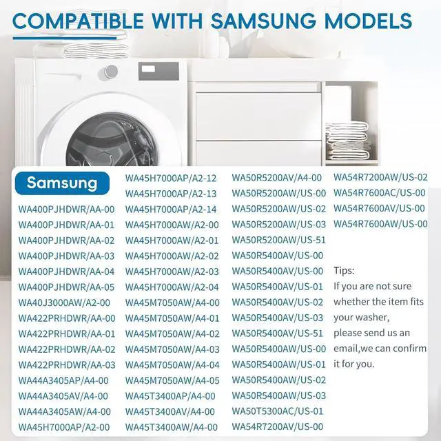 Alt view image 6 of 6 - Upgrade Water Valve for Samsung Washing Machines: WA50R5200AW / US WA45H7000AW/A2, WA45M7050AW, WA422PRHDWR/AA, WA45H7000AW/AA, WA45H7000AP/A2, WA50R5400AV / US DC97-15459H - Comes with a 5-year warra