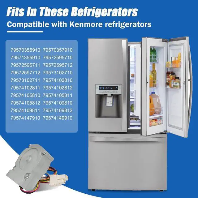 Alt view image 3 of 6 - EAU63923603 Refrigerator Evaporator Fan Motor Assembly, compatible with LG and Kenmore refrigerators, replaces EAU65058305, EAU63923606, AP6317197, PS12383671, EAP12383671, and PD00045140
