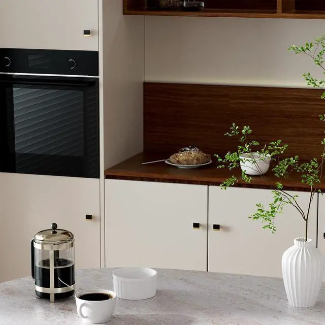 Alt view image 5 of 7 - 5-Piece Set: Black and Gold Cabinet Handles, Gold Cabinet Handles, Black Drawer Handles, Kitchen Drawer Handles, Zinc Alloy Square Hardware, Doors, Bedroom, Dressing Table