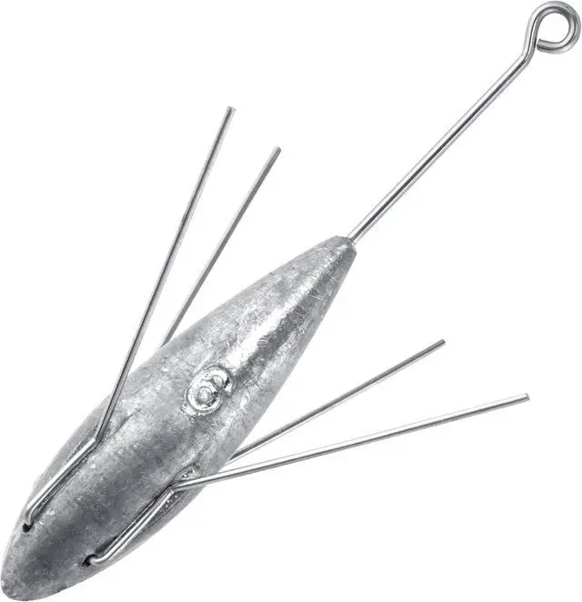 Main image of 5 Cans of Sputnik Sinker Spiders, 2 oz10 oz, Surf Fishing, Lead Weights, Pyramid, Saltwater, Beach Casting, Ocean Fishing