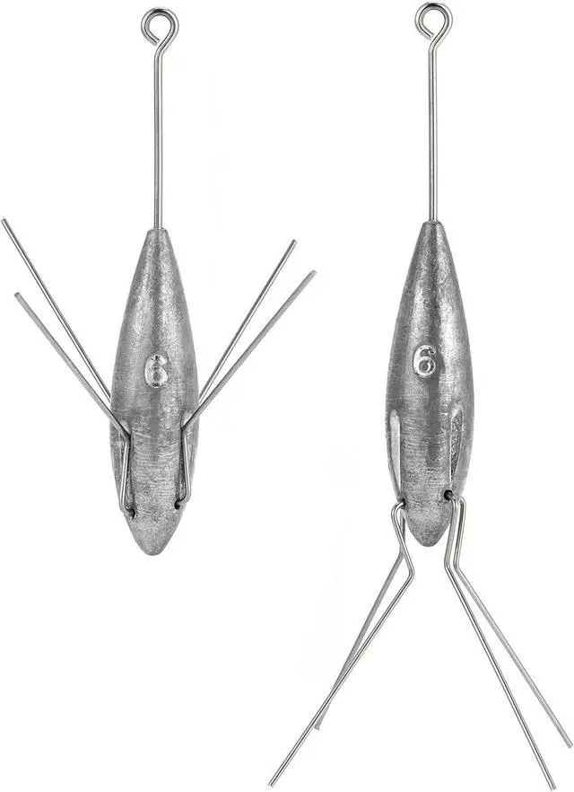 Alt view image 7 of 7 - 5 Cans of Sputnik Sinker Spiders, 2 oz10 oz, Surf Fishing, Lead Weights, Pyramid, Saltwater, Beach Casting, Ocean Fishing