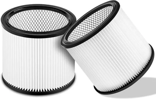 Main image of 90304 Replacement Filter, Compatible with Shop-Vac models 90304, 90350, 90333, and 90585; fits most wet/dry vacuums with a capacity of 5 gallons or more (2-pack)