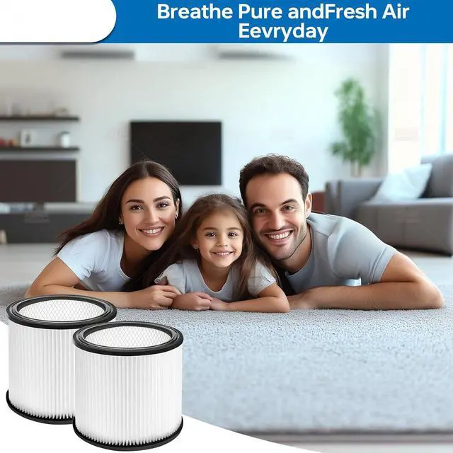 Alt view image 7 of 7 - 90304 Replacement Filter, Compatible with Shop-Vac models 90304, 90350, 90333, and 90585; fits most wet/dry vacuums with a capacity of 5 gallons or more (2-pack)