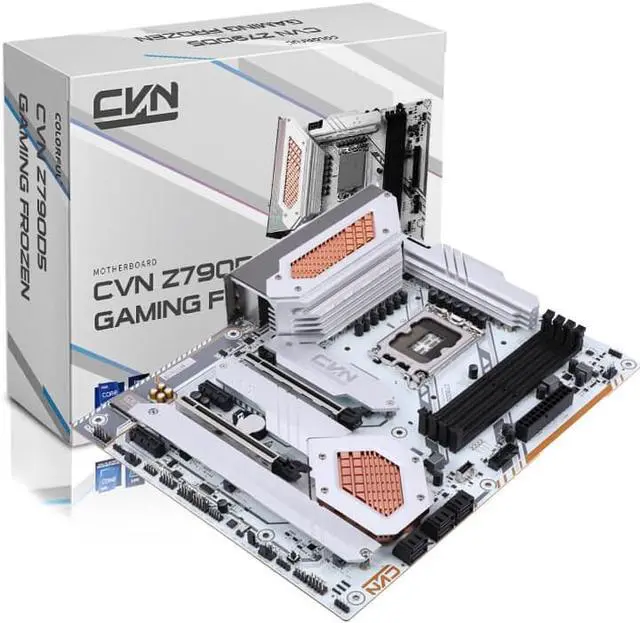 Alt view image 2 of 7 - Colorful CVN Z790 D5 GAMING FROZEN V20 Motherboard LGA 1700 Intel Z790 ATX Mainboard DDR5 PCIE5.0 Support 13th Gen Intel Core