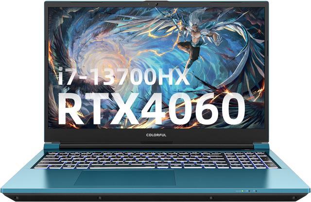 Colorful Gaming Laptop, Intel 13th Gen Core i7-13700HX, NVIDIA GeForce RTX  4060 Laptop, 15.6 165Hz IPS Screen 16GB DDR5 4800MHz, 512GB SSD, Windows