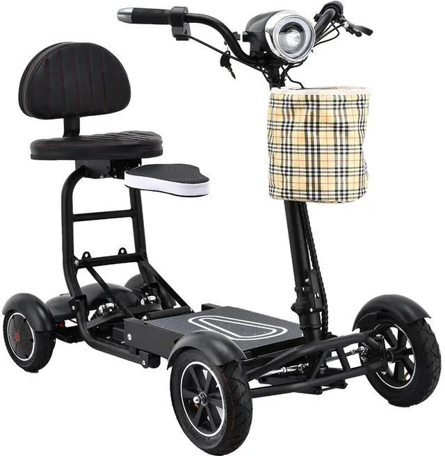 Main image of Bangeran Power Scooter with Child Seat, 4 Wheel and Up to 12 Miles - Matte Black