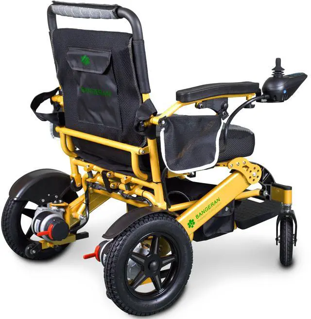 Alt view image 3 of 6 - Mammoth Extra Reinforced Aircraft Grade Aluminum Alloy Frame Folding Electric Wheelchair by Bangeran