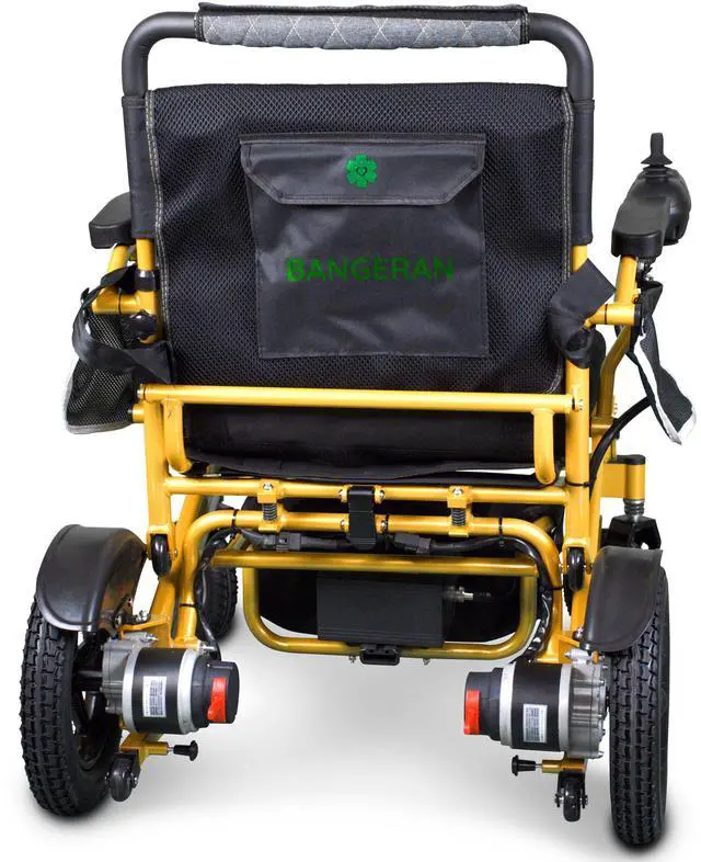 Alt view image 4 of 6 - Mammoth Extra Reinforced Aircraft Grade Aluminum Alloy Frame Folding Electric Wheelchair by Bangeran