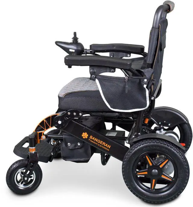 Alt view image 5 of 6 - Mammoth Extra Reinforced Aircraft Grade Aluminum Alloy Frame Folding Electric Wheelchair by Bangeran