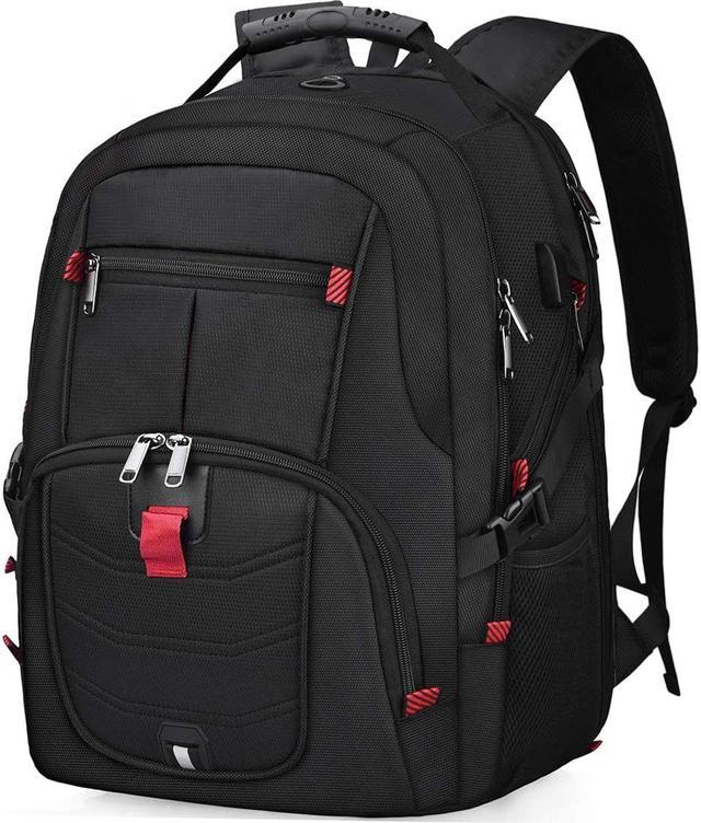 Laptop Backpack 17 Inch Waterproof Extra Large TSA Travel Backpack Anti Theft College Business Mens Backpacks with USB Charging Port 17.3 Gaming