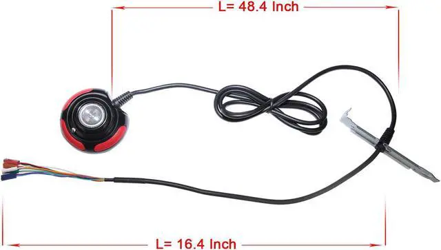 Alt view image 6 of 7 - Segotep On/Off Reset HDD Button 5.3FT Extension Cables for Desktop PC Computer Case Power Supply with Blue LED Lights Red