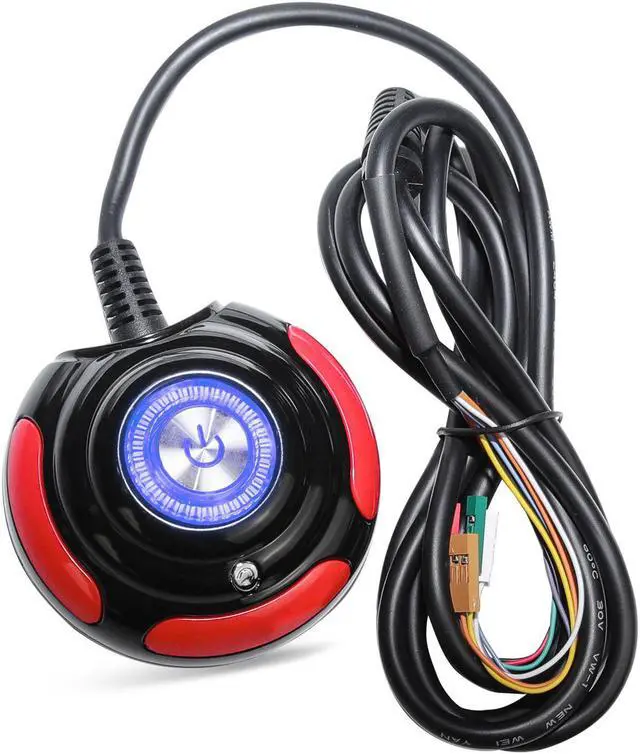 Main image of Segotep On/Off Reset HDD Button 5.3FT Extension Cables for Desktop PC Computer Case Power Supply with Blue LED Lights Red