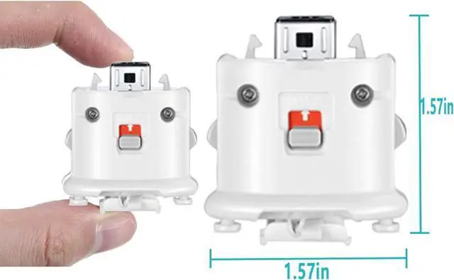 Alt view image 2 of 7 - Betrusami Wii Motion Plus Adapter,Tevodo 2 Pack Wii Motion Plus Attachment for Original Wii Remote Controller(White)