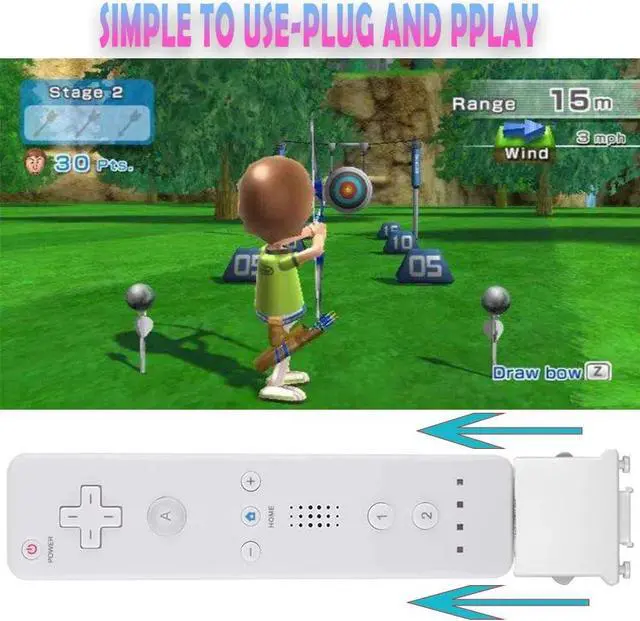 Alt view image 5 of 7 - Betrusami Wii Motion Plus Adapter,Tevodo 2 Pack Wii Motion Plus Attachment for Original Wii Remote Controller(White)