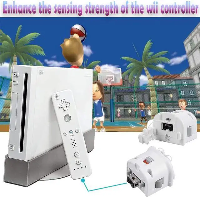 Alt view image 7 of 7 - Betrusami Wii Motion Plus Adapter,Tevodo 2 Pack Wii Motion Plus Attachment for Original Wii Remote Controller(White)