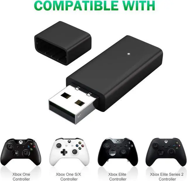 Alt view image 4 of 5 - Betrusami Wireless Adapter for Xbox Works for Windows 10 Compatible with Xbox One Controller, Xbox One X, Xbox One S and Elite Series Controller