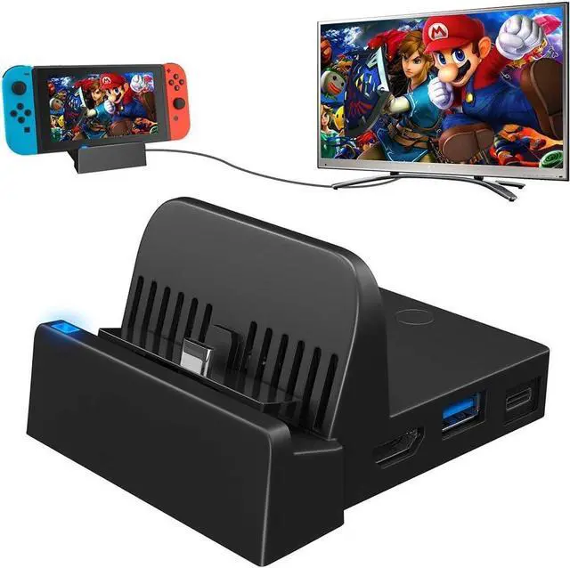 Main image of Betrusami Switch Docking Station, Portable Replacement Charging Dock for Official Nintendo Switch with USB 3.0 Port