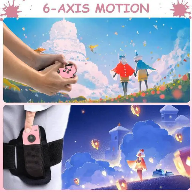 Alt view image 5 of 7 - Controller for Nintendo Switch, Replacement Wireless Switch/Lite/OLED Controllers Support Sports Dual Vibration/Wake-up/Motion Control