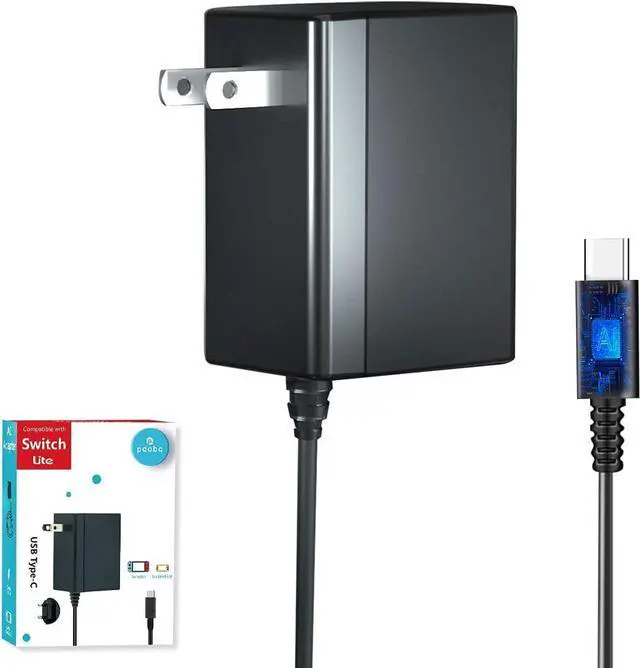 Main image of Charger for Nintendo Switch and Switch Lite and Switch OLED with 5FT Charger Cable for Switch, Support Switch TV Dock Mode AC Power Supply Adapter, Output 15V2.6A Fast Charge Switch