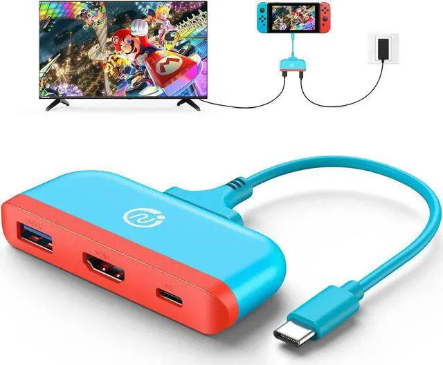 Main image of Switch Dock for Nintendo, Switch Docking Station for TV, Type C to 4K HDMI Hub Switch TV Adapter Portable Travel PD Charging Dock for Nintendo Switch OLED/Steam Deck/Samsung DeX