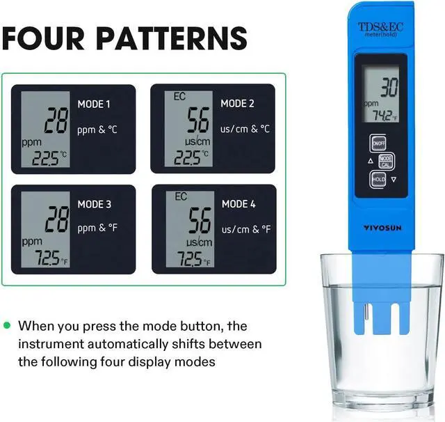 Alt view image 3 of 7 - PH Meter TDS Meter and Soil Tester Combo