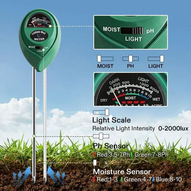 Alt view image 5 of 7 - PH Meter TDS Meter and Soil Tester Combo