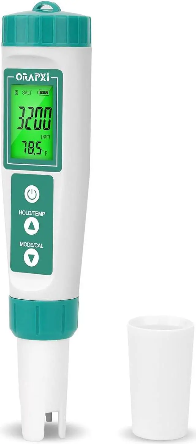 Main image of Salt Water Pool Tester Professional Salinity Meter for Sodium Chloride Swimming Pool and Spa Salt Tester Range 0-9000ppm