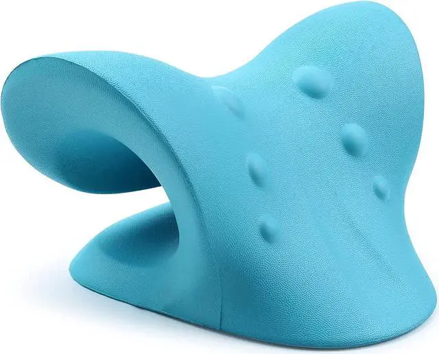 Alt view image 5 of 6 - Neck and Shoulder Relaxer, Cervical Traction Device for TMJ Pain Relief and Cervical Spine Alignment, Chiropractic Pillow