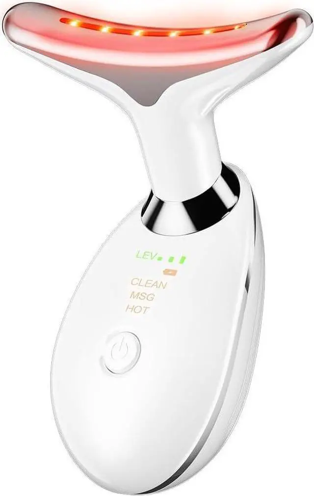 Main image of Facial and Neck Massager, Face Massager Tool with 3 Modes (White)