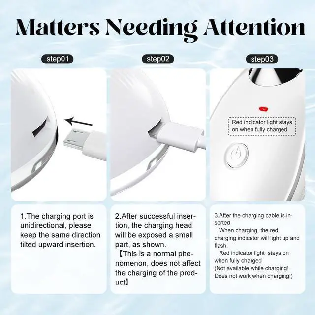 Alt view image 2 of 7 - Facial and Neck Massager, Face Massager Tool with 3 Modes (White)