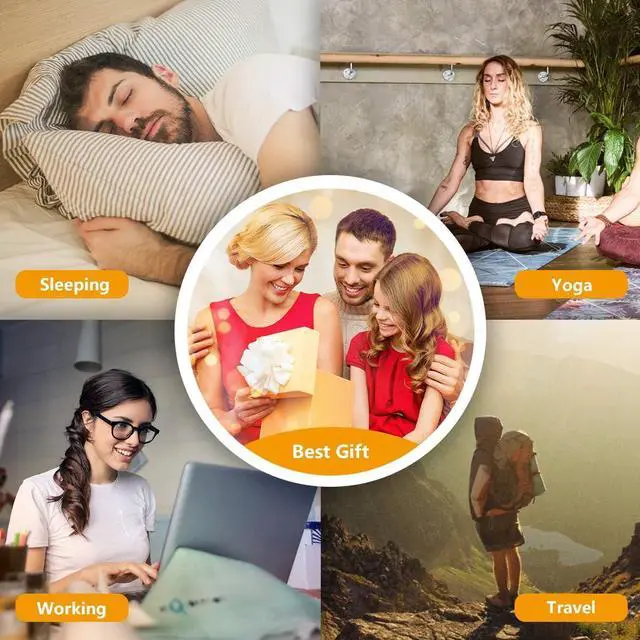 Alt view image 6 of 7 - Sound White Noise Machine with 25 Soothing Sounds and Night Lights Sound Machines with Memory Function 32 Levels of Volume and 5 Sleep Timer Powered by AC or USB for Sleeping Relaxation (White)