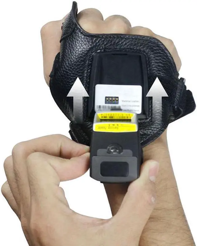 Alt view image 6 of 7 - IOS android widnows 10 system wearable blue-tooth scanner IP65 waterproof 2D scanner rugged barcode scanner
