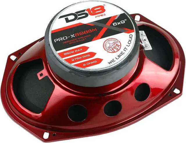 Alt view image 4 of 4 - DS18 PRO-X698BM 6x9" Midrange Bullet Speaker 550 Watt 8-ohm Car Audio Loudspeaker