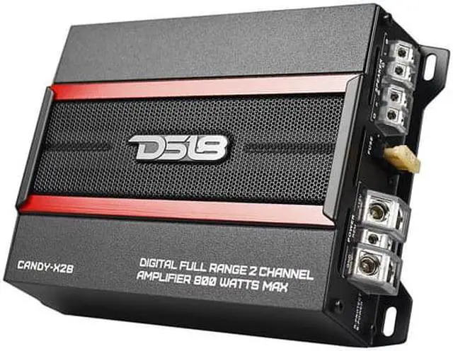 Alt view image 8 of 10 - DS18 CANDY-X2B 800 Watt 2 Channel Amplifier Car Stereo Audio Mini Compact Amp