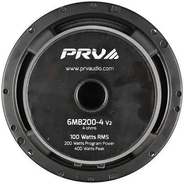 Alt view image 5 of 13 - prv audio 6mb2004 v2 6" mid bass 4 ohms pro audio speaker 93.5db 100 watts rms 1.5" vc