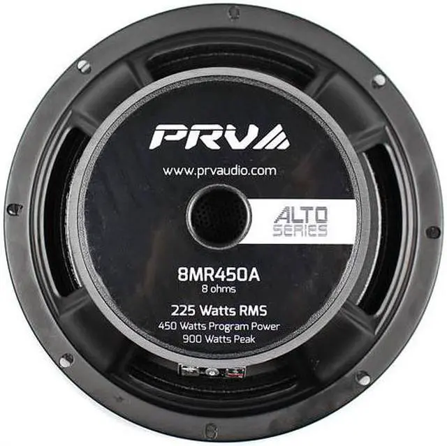 Alt view image 3 of 3 - PRV Audio 8" Midrange Loudspeaker 450 Watts Max 8 Ohm Alto Series 8MR450A Single
