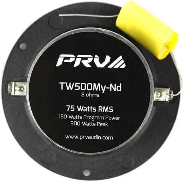 Alt view image 3 of 10 - PRV Audio 4" Super Bullet Tweeter 150 Watts Max 8 Ohm Car TW500My-Nd Single