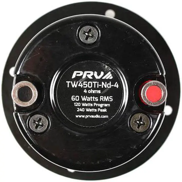 Alt view image 3 of 4 - PRV Audio High Power Neodymium Bullet Tweeter 120W Max Power TW450Ti-ND-4 Single