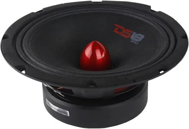 Alt view image 3 of 4 - ds18 pro-gm8.4b loudspeaker - 8", midrange, red aluminum bullet, 580w max, 4 ohms,1.5" kapton vc premium quality audio door speakers for car or truck stereo sound system (1 speaker)