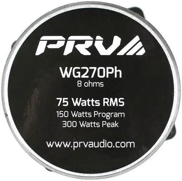 Alt view image 10 of 13 - Prv Audio Wg270Ph 1" Exit Phenolic Compression Driver 75 Watts Rms 106.5Db Tweeter + Horn Combo For Car Audio