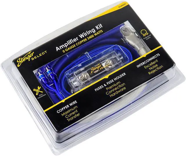 Alt view image 3 of 4 - Stinger SS2400XS 1/0GA Copper 2400W Complete Wiring Kit