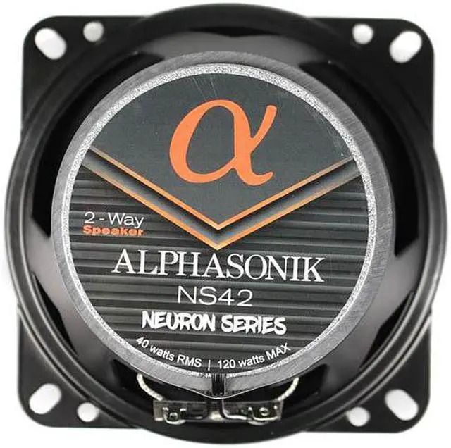 Alt view image 10 of 10 - Alphasonik NS42 Neuron Series 4" 120 Watts 2-Way Full Range Car Audio Speaker (Pair)