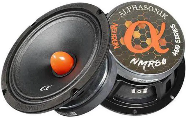 Alt view image 7 of 9 - Alphasonik NMR80 Neuron Series 8" 800 Watts Mid Range Speaker 4 Ohms (Pair)