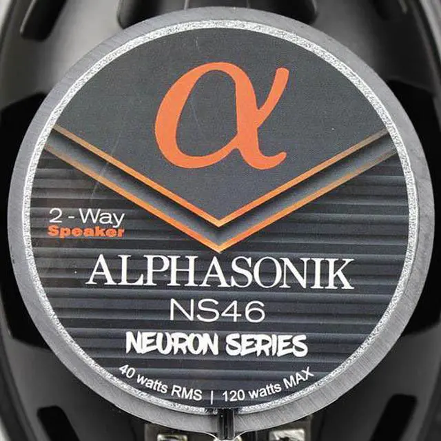 Alt view image 8 of 8 - Alphasonik NS46 Neuron Series 4 x 6 120 Watts 2-Way Full Range Car Audio Speaker (Pair)